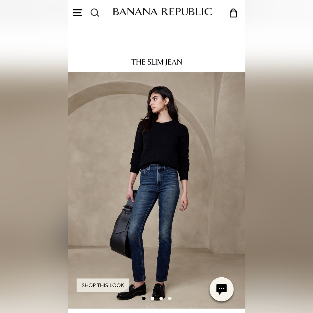 NWT Banana Republic Premium Denim High Rise Slim Jeans